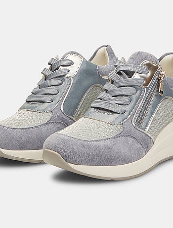 Sneakers avec semelle plate et zip bata