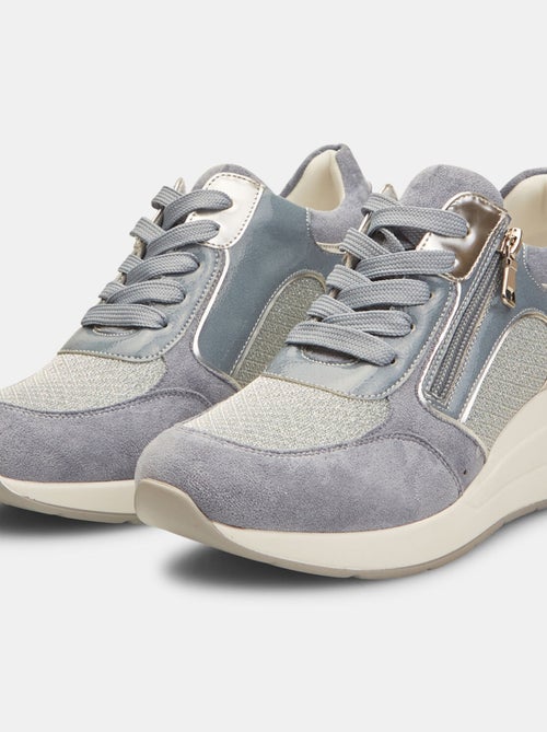 Sneakers avec semelle plate et zip BATA - Kiabi