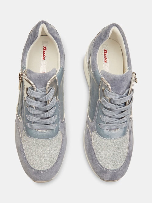 Sneakers avec semelle plate et zip BATA - Kiabi