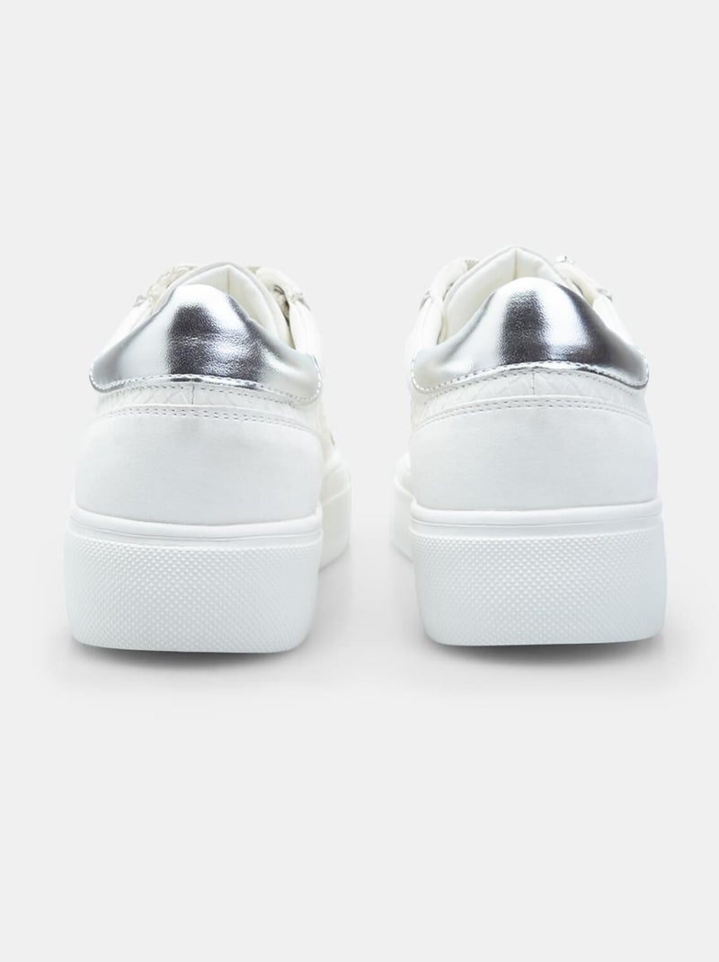 Sneakers avec semelle plateforme BATA Blanc - Kiabi