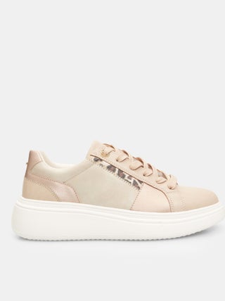 Sneakers avec semelle plateforme et détail animalier BATA