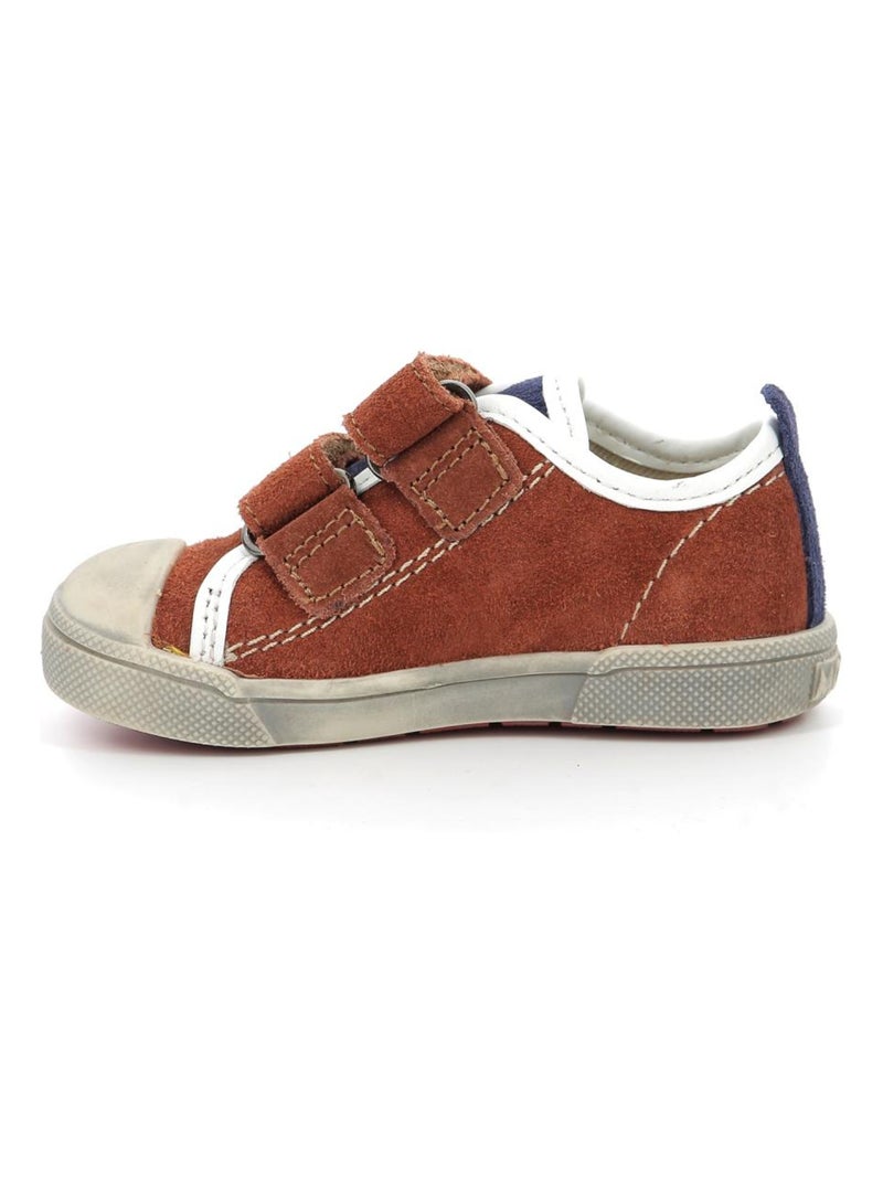 Sneakers basses Cuir Keppy Mod 8 Orange - Kiabi