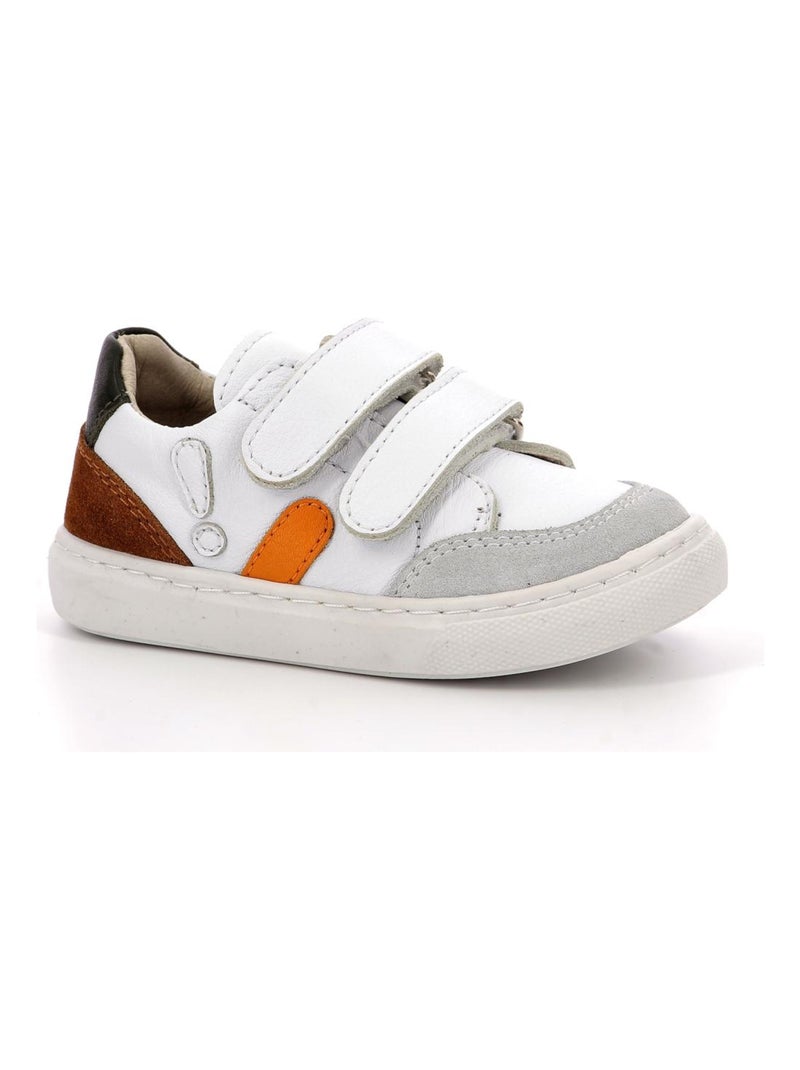 Sneakers basses Cuir Sneakratch Aster Blanc - Kiabi