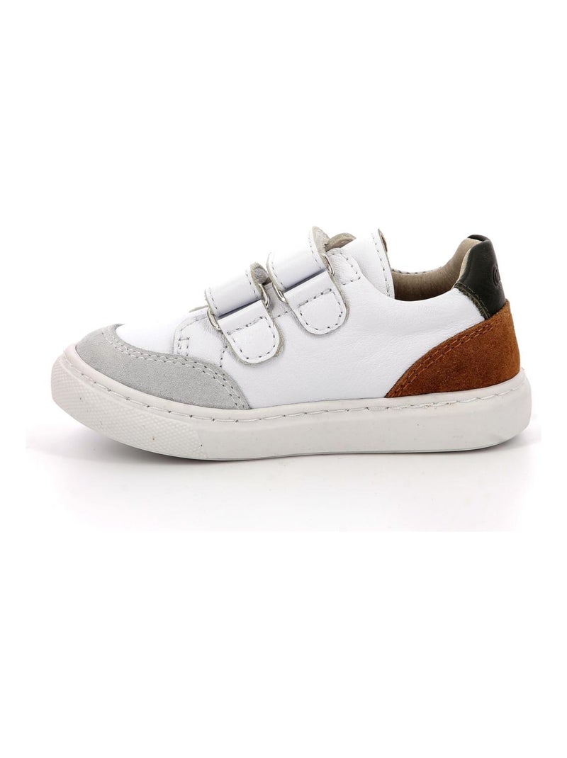 Sneakers basses Cuir Sneakratch Aster Blanc - Kiabi