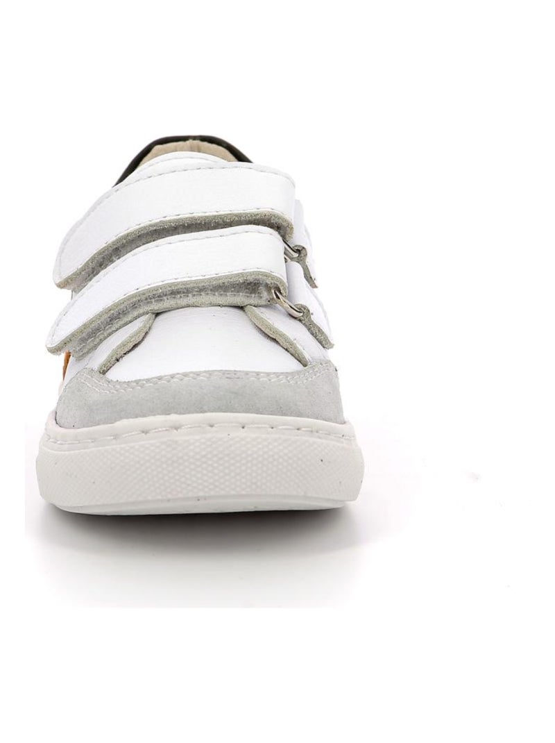 Sneakers basses Cuir Sneakratch Aster Blanc - Kiabi