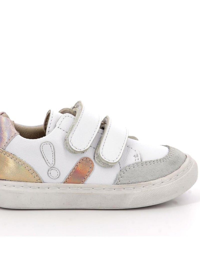 Sneakers basses Cuir Sneakratch Blanc - Kiabi