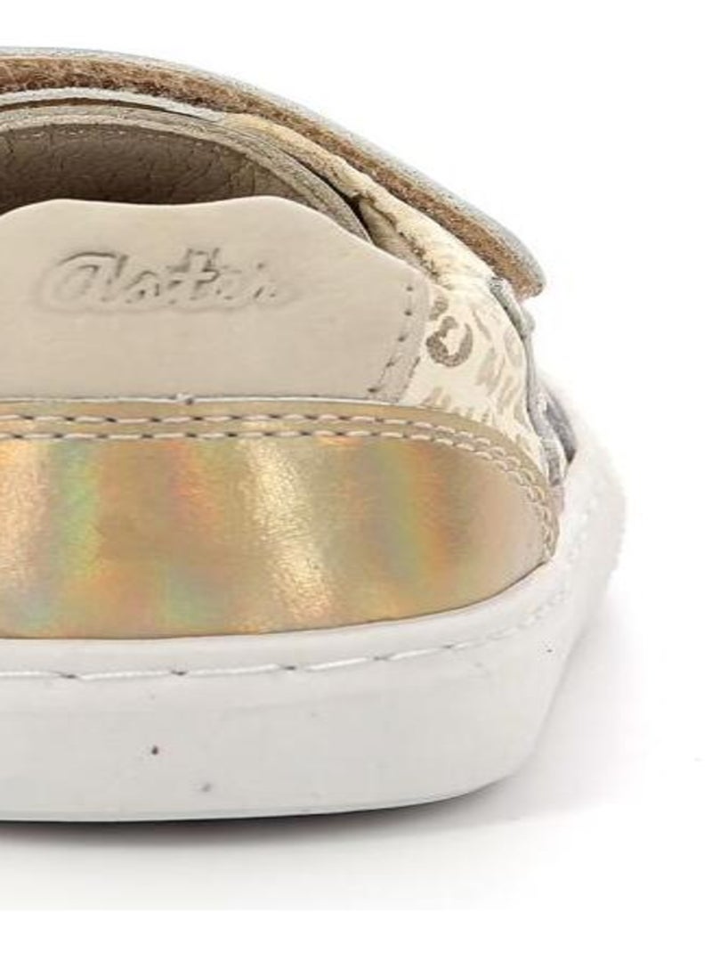 Sneakers basses Cuir Sneakratch Doré/or - Kiabi