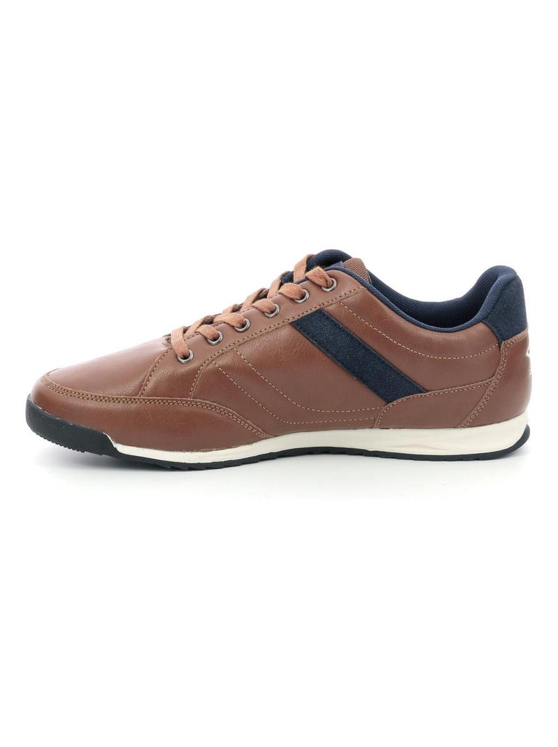 Sneakers basses Polyurethane Um Livan Net Camel - Kiabi