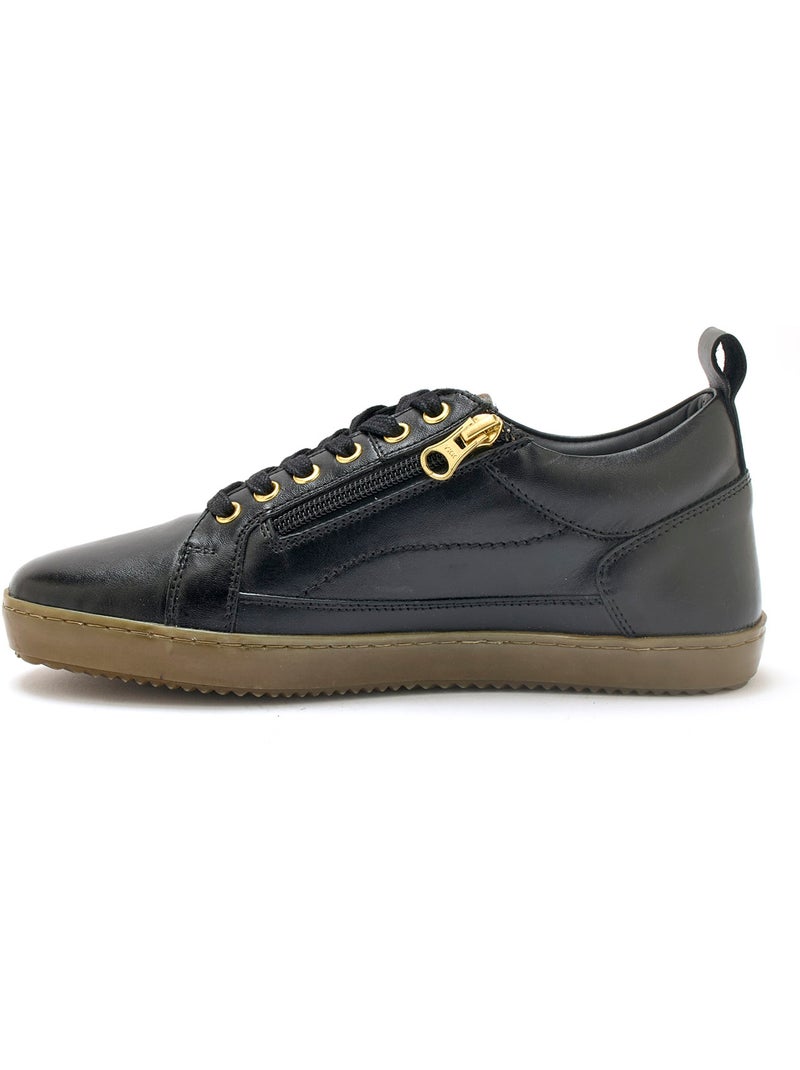 Sneakers basses zippés avec lacets - PEDICONFORT Noir Noir - Kiabi