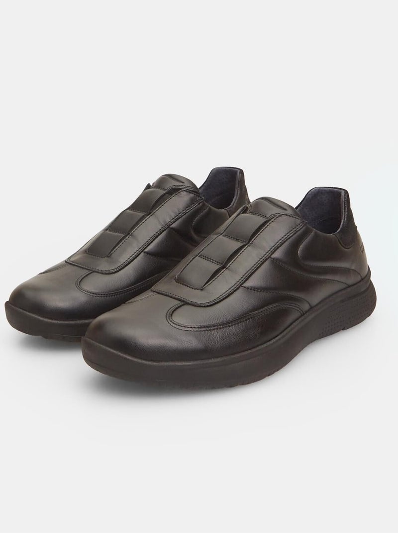 Sneakers Bata Comfit en cuir sans lacets BATA Noir - Kiabi