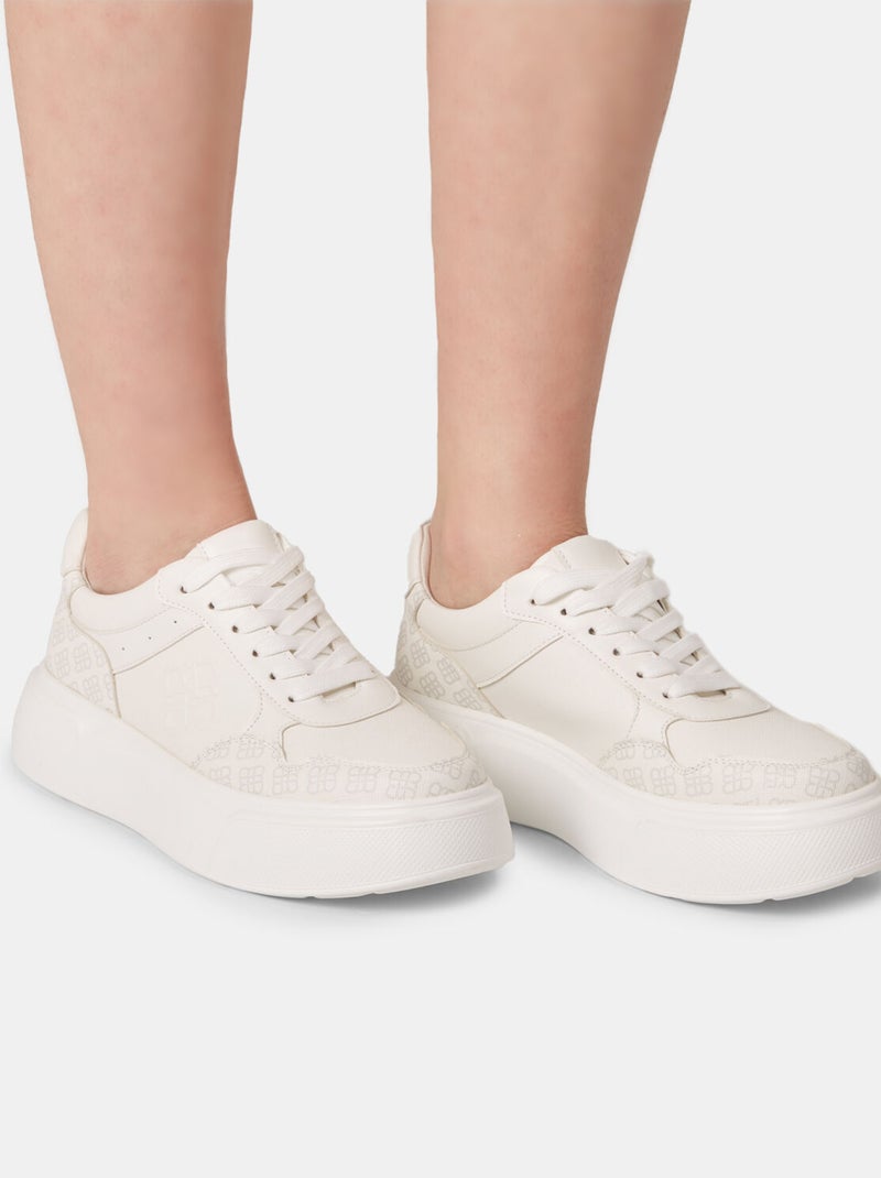 sneakers Bata Red Label avec semelle plateforme de 4 cm Blanc - Kiabi