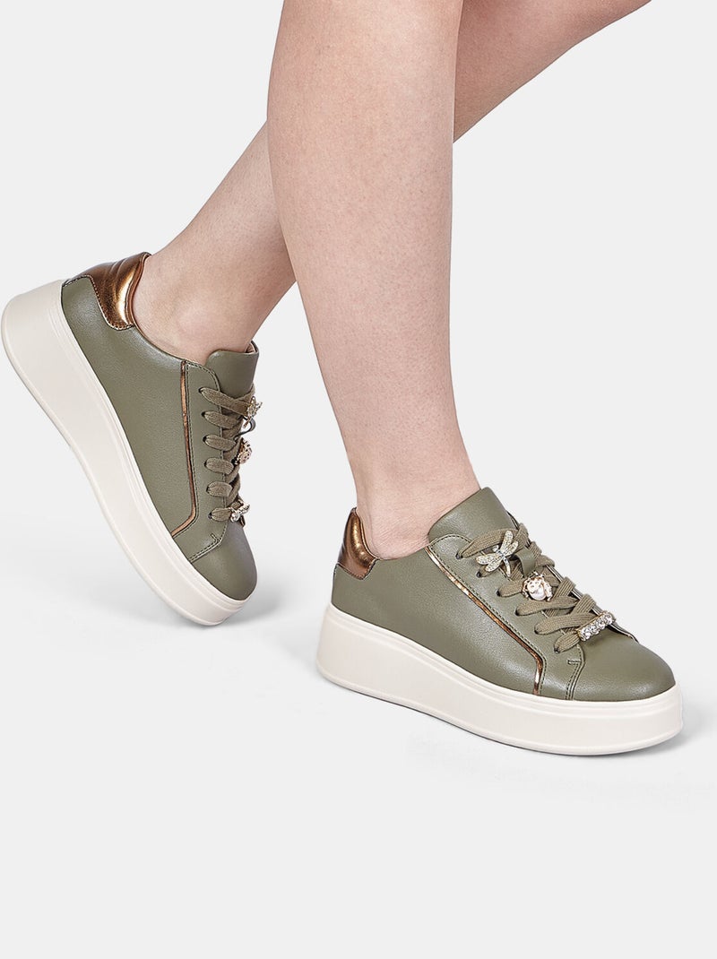 Sneakers BATA Vert - Kiabi
