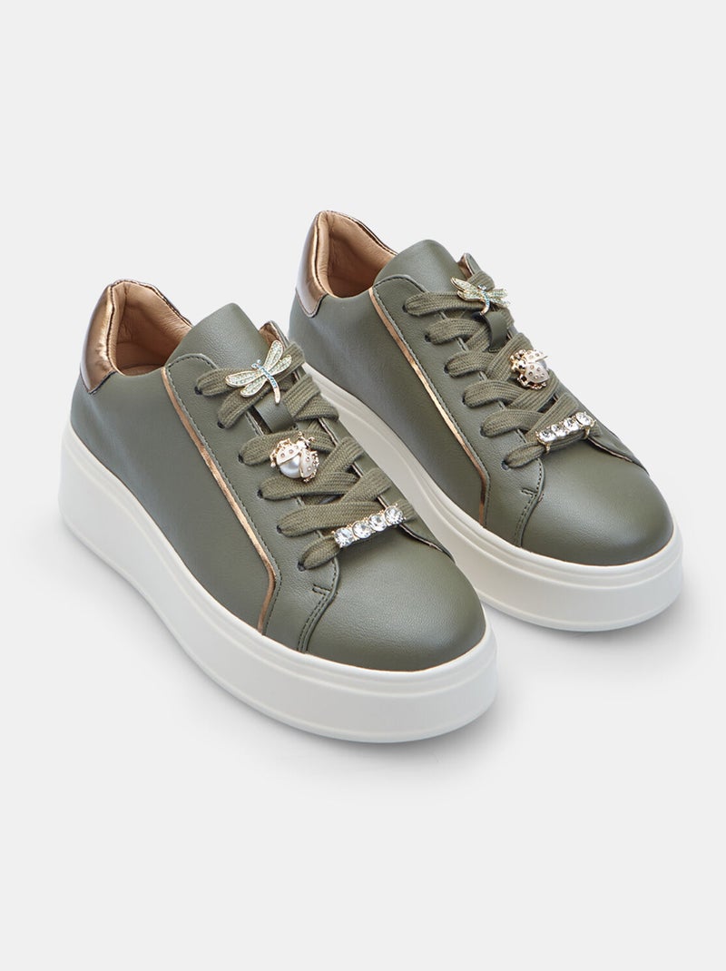 Sneakers BATA Vert - Kiabi