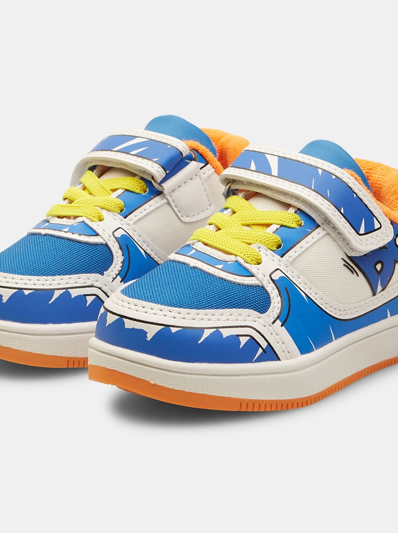 Sneakers Bubblegummers avec bande velcro BATA Bleu - Kiabi