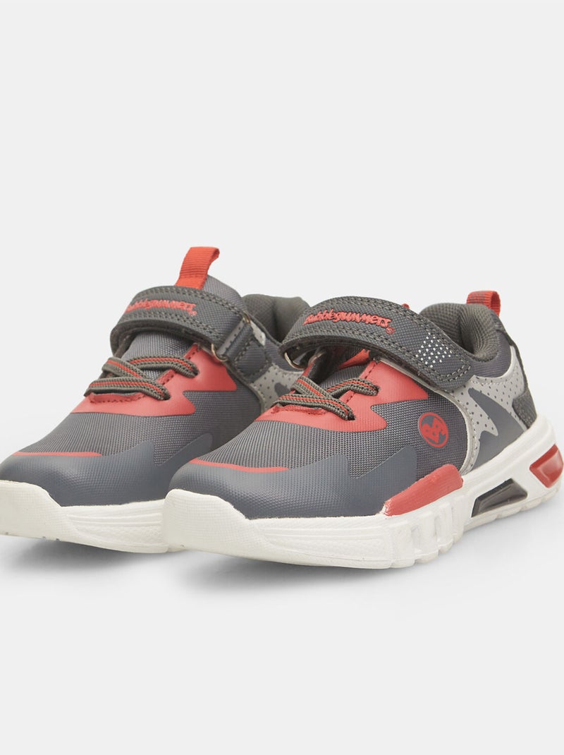 Sneakers Bubblegummers avec bande velcro BATA Gris - Kiabi
