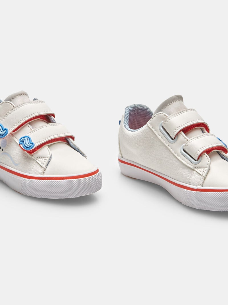 Sneakers Bubblegummers avec bandes velcro BATA Blanc - Kiabi