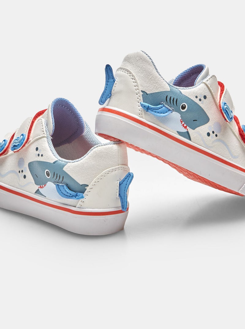 Sneakers Bubblegummers avec bandes velcro BATA Blanc - Kiabi