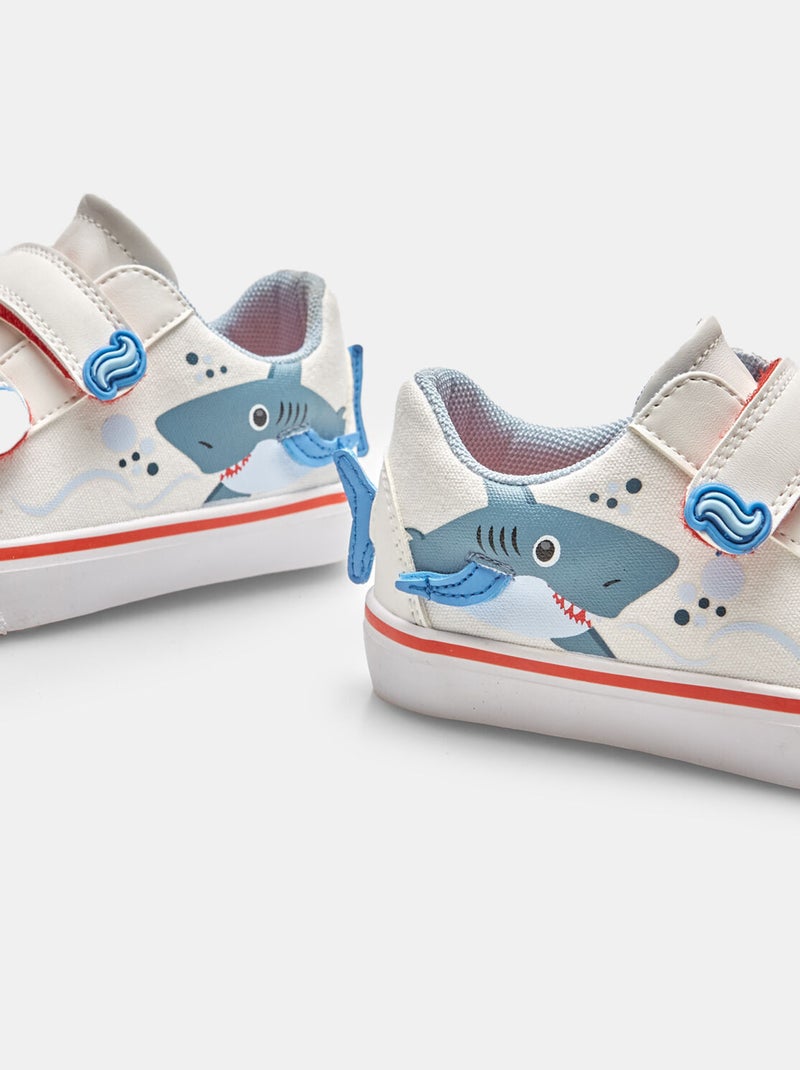 Sneakers Bubblegummers avec bandes velcro BATA Blanc - Kiabi
