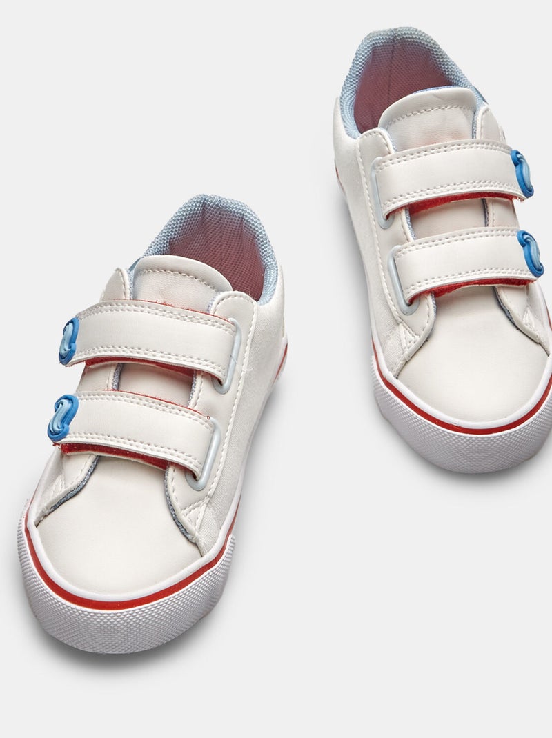 Sneakers Bubblegummers avec bandes velcro BATA Blanc - Kiabi