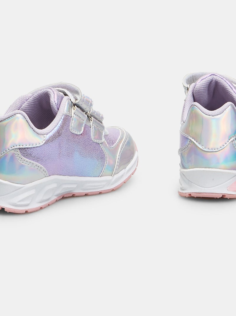 Sneakers Bubblegummers avec lumières BATA Argent - Kiabi