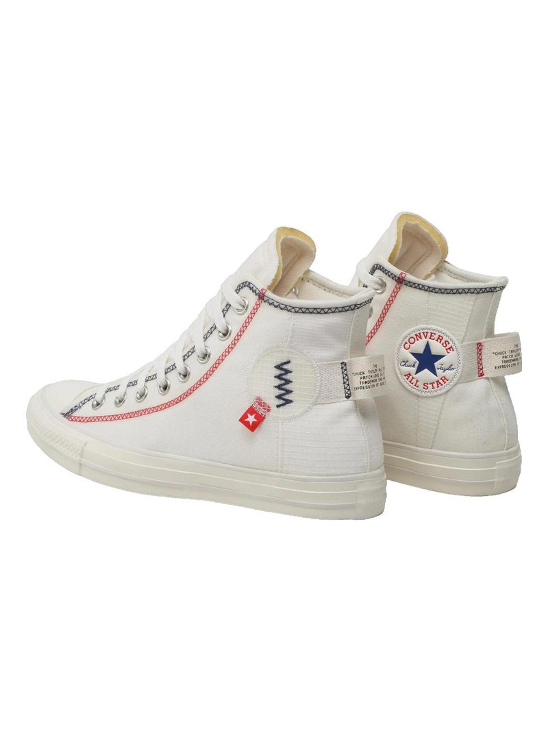 Sneakers Chuck Taylor All Star Hi toile Converse Blanc - Kiabi