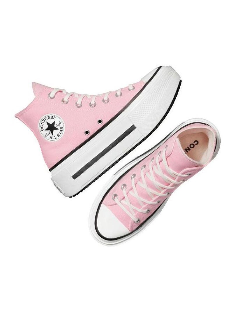 Sneakers Chuck Taylor All Star Lift Double Stack en textile Converse Rose - Kiabi