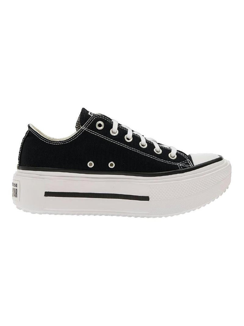 Sneakers Chuck Taylor All Star Lift Double Stack toile Converse Noir - Kiabi