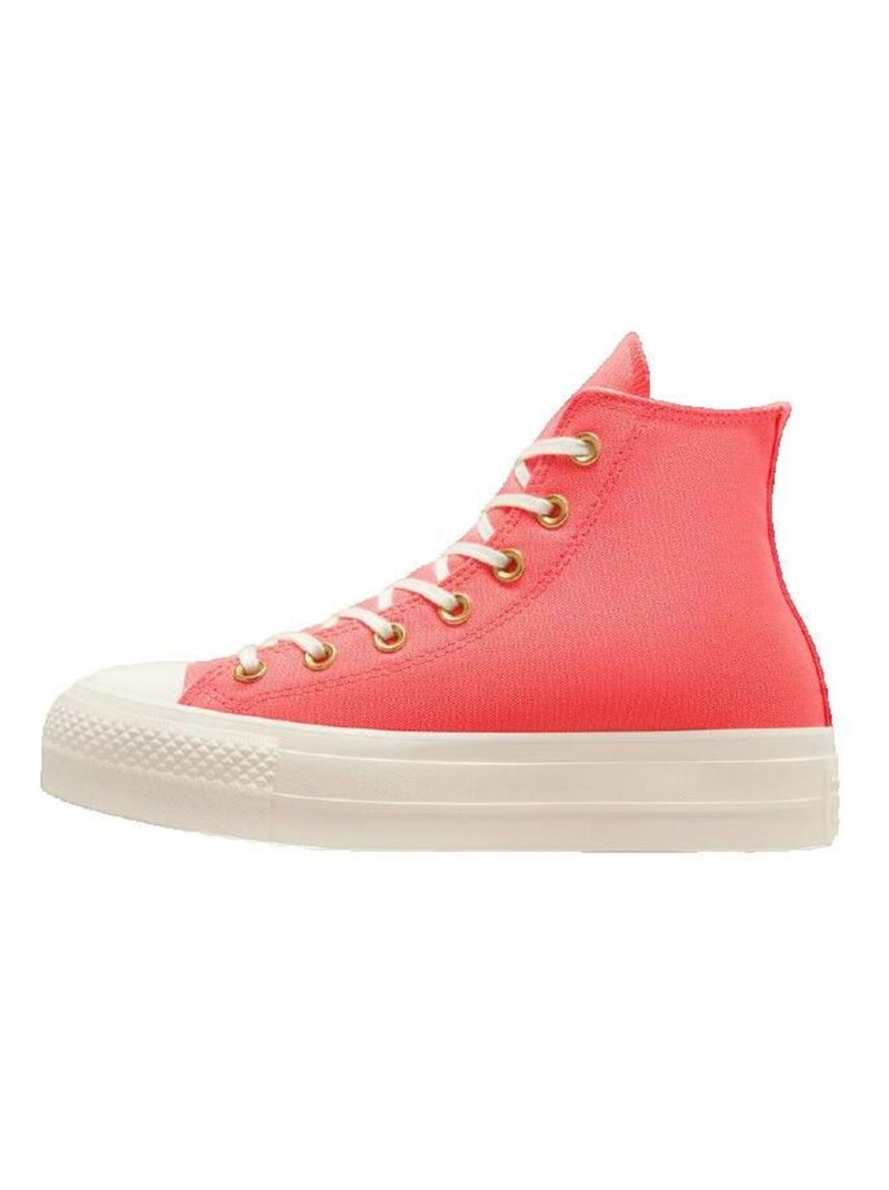 Sneakers Chuck Taylor All Star Lift Hi toile Converse Rose - Kiabi