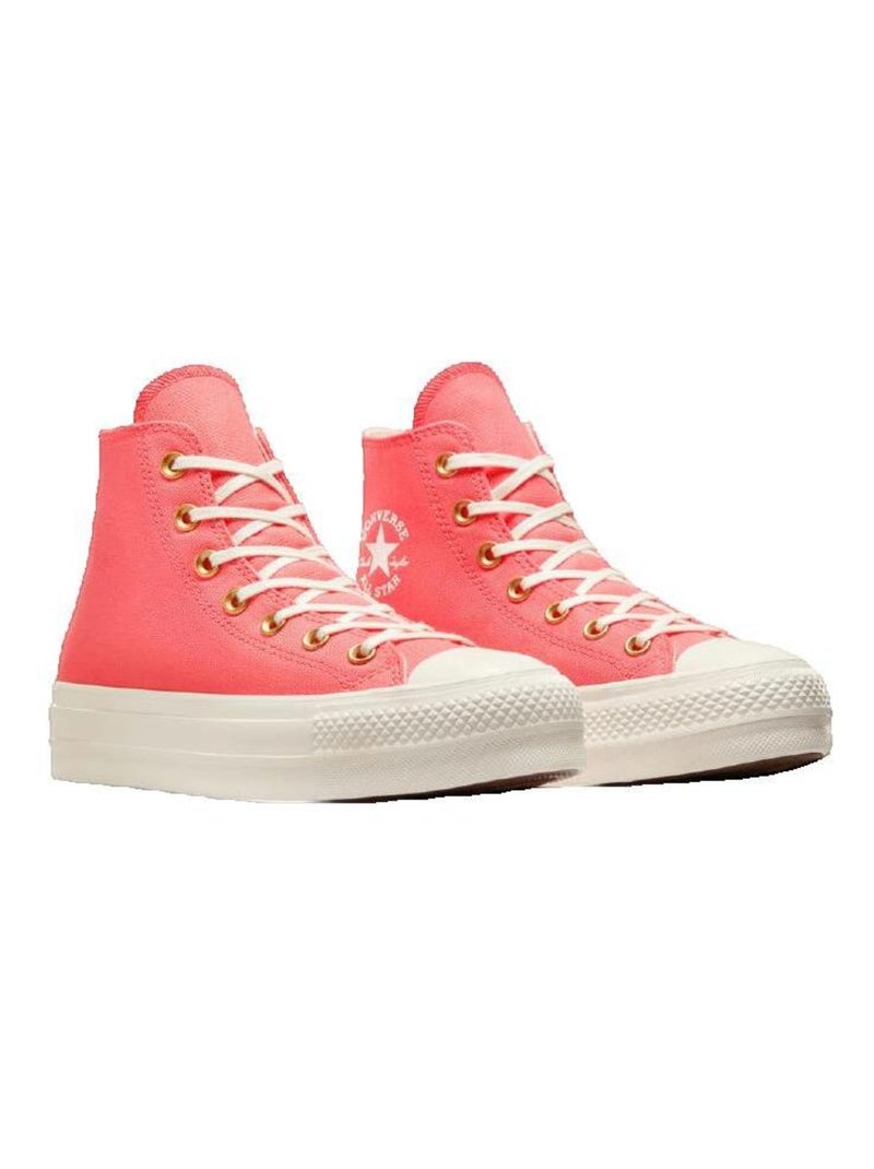 Sneakers Chuck Taylor All Star Lift Hi toile Converse Rose - Kiabi