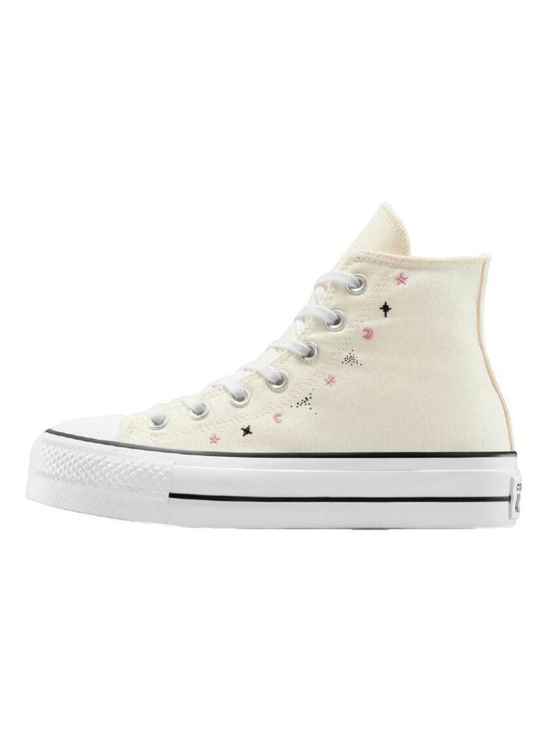 Sneakers Chuck Taylor All Star Lift Platform toile Converse Beige - Kiabi
