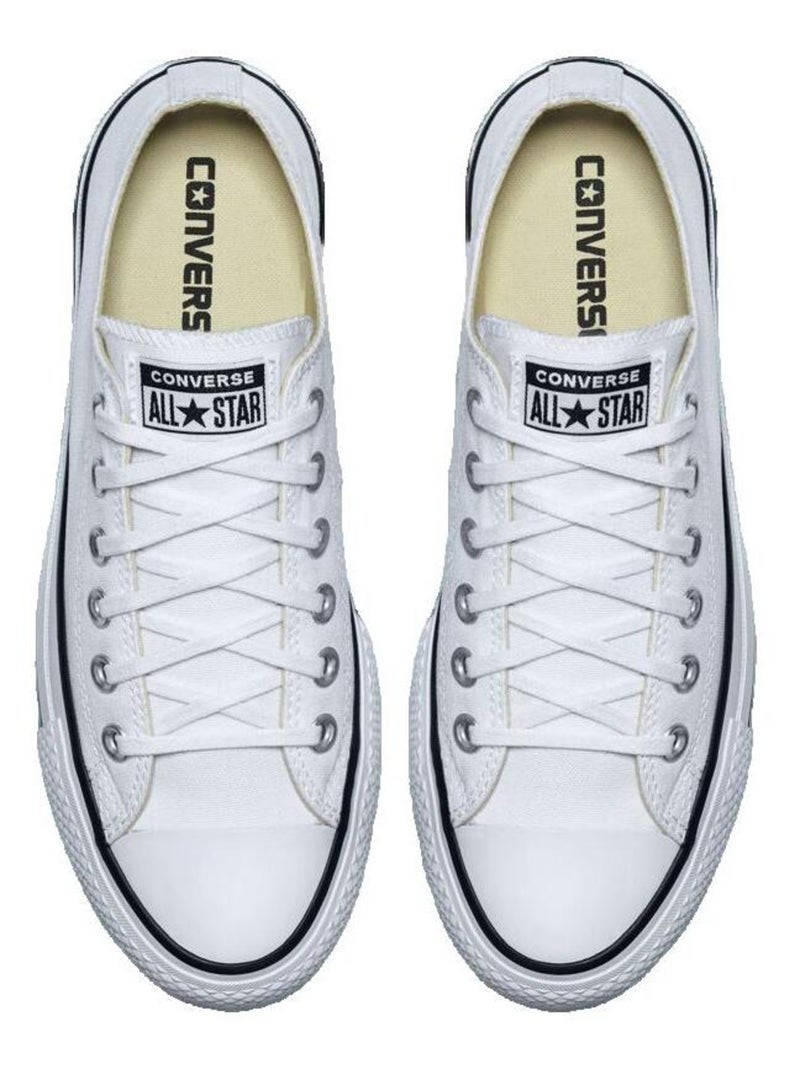 Sneakers Chuck Taylor All Star Lift toile Converse Blanc Blanc - Kiabi