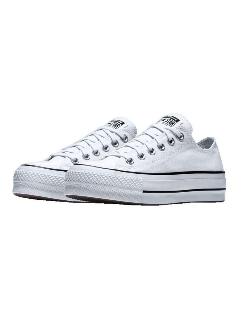 Sneakers Chuck Taylor All Star Lift toile Converse Blanc Blanc - Kiabi