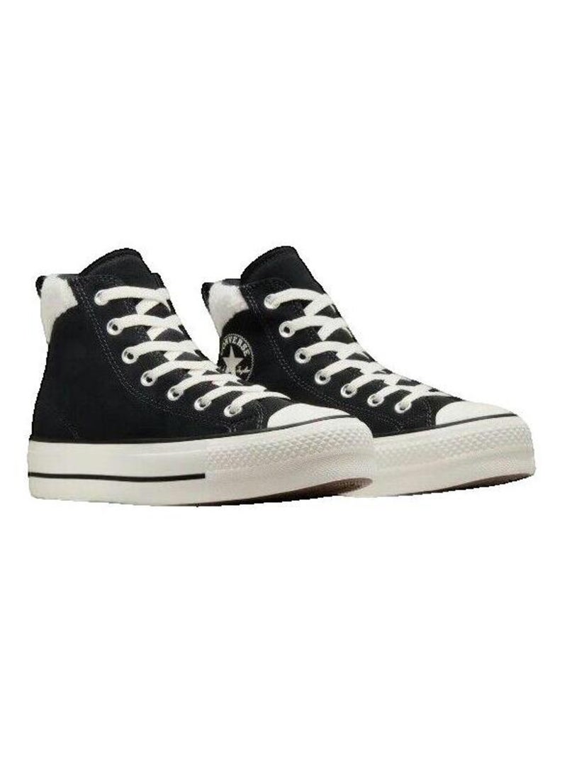 Sneakers Chuck Taylor All Star Puff Lift daim Converse Noir - Kiabi