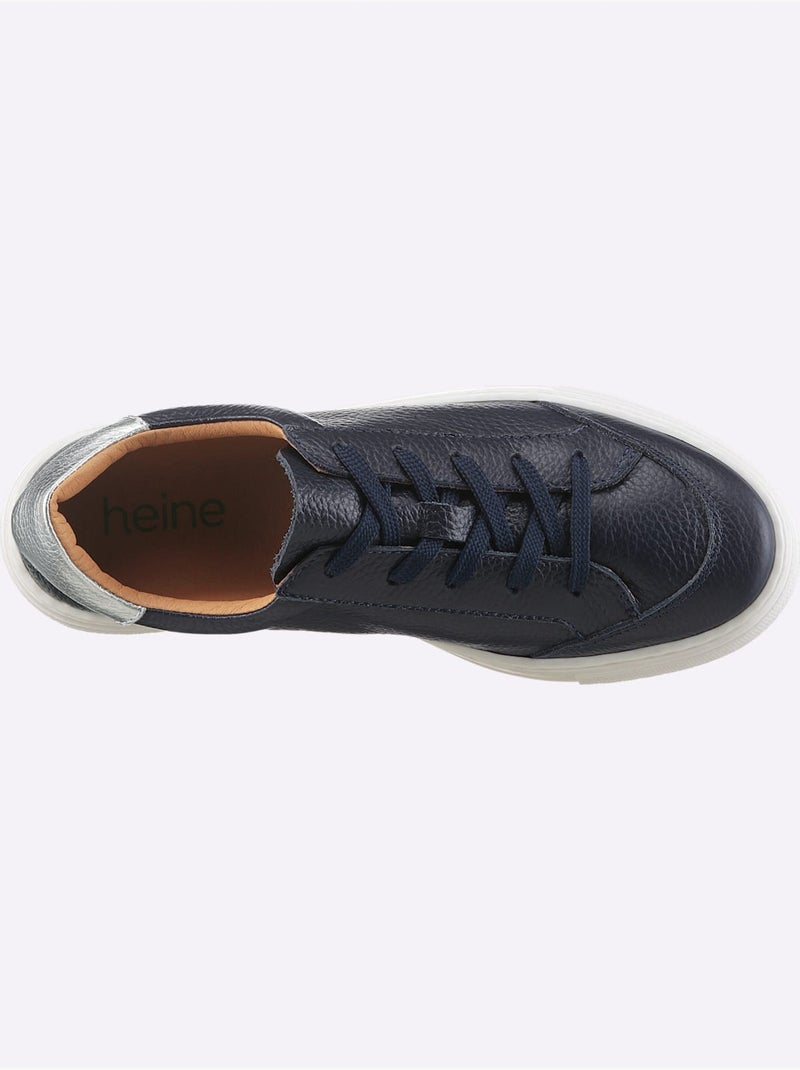 Sneakers De Fabrication Portugaise - Taille Standard - Helline Bleu marine - Kiabi