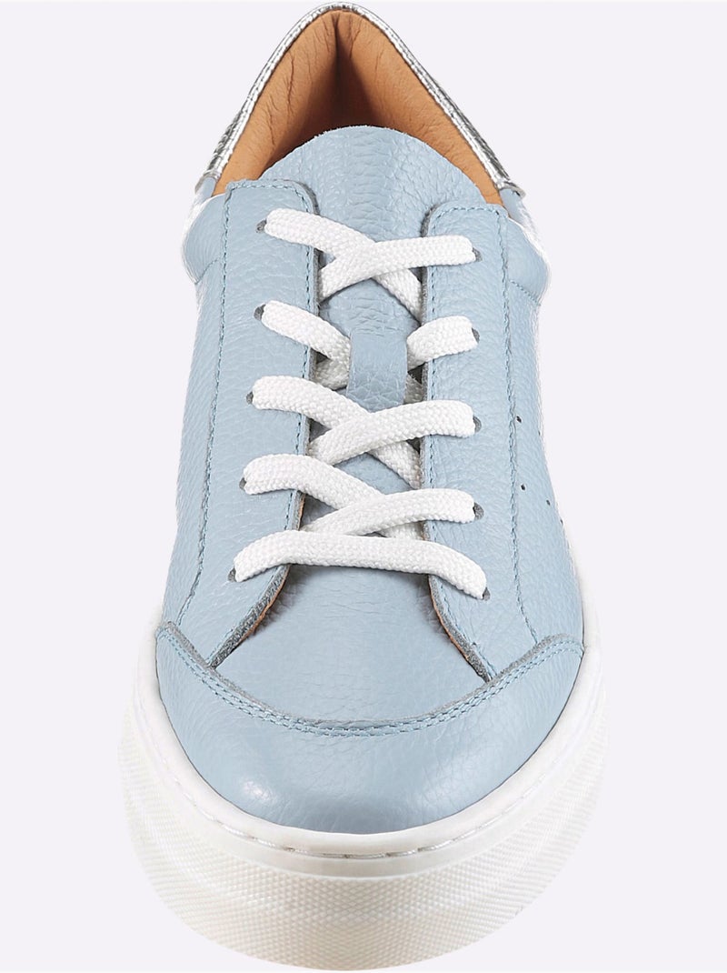 Sneakers De Fabrication Portugaise - Taille Standard - Helline Bleu - Kiabi