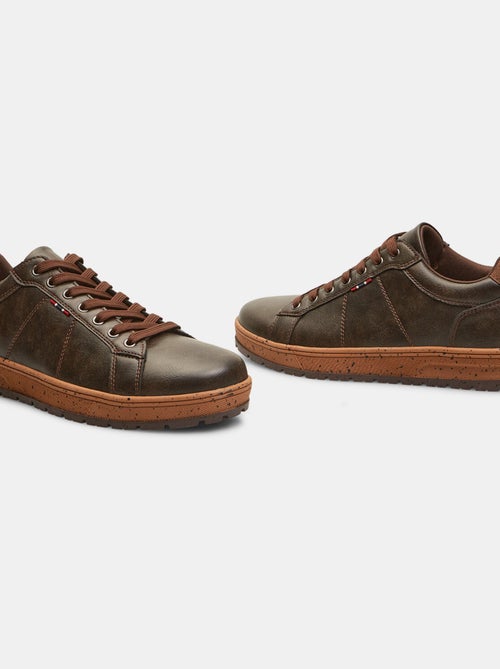 Sneakers effet cuir BATA - Kiabi