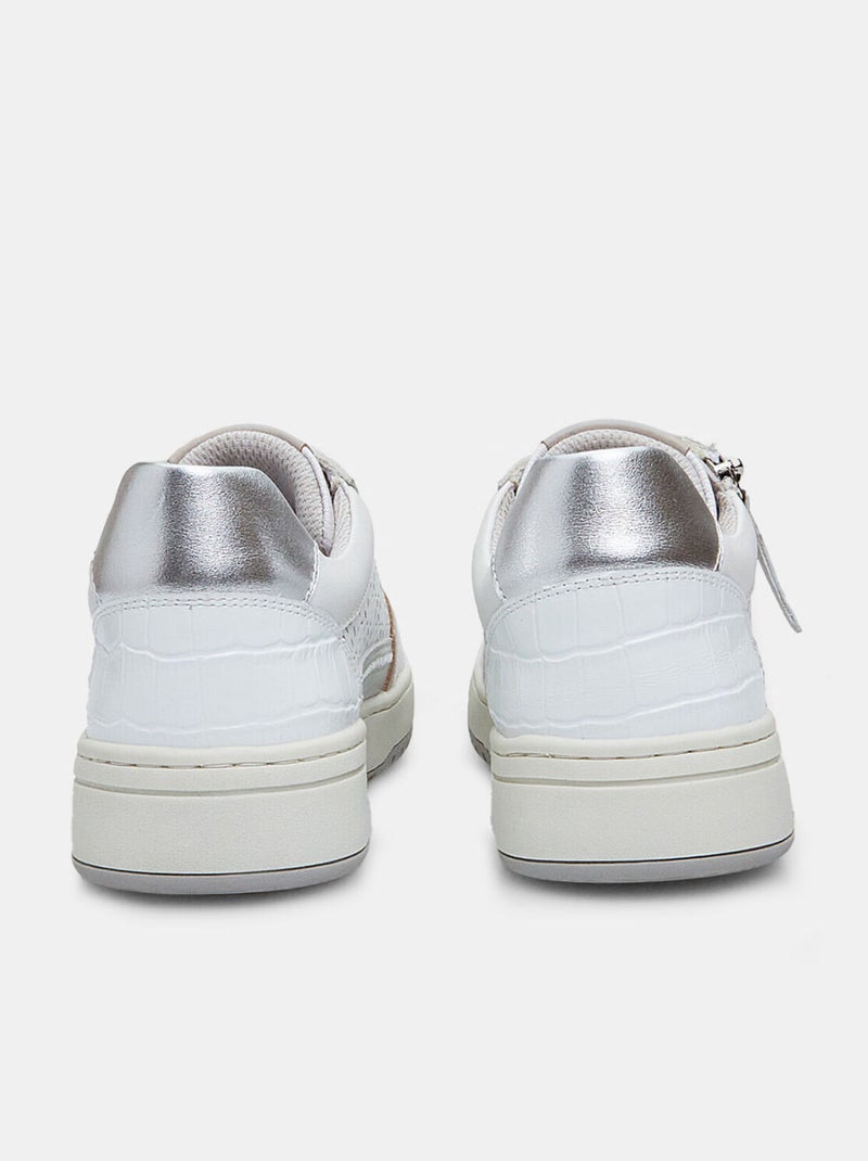Sneakers en cuir BATA Blanc - Kiabi