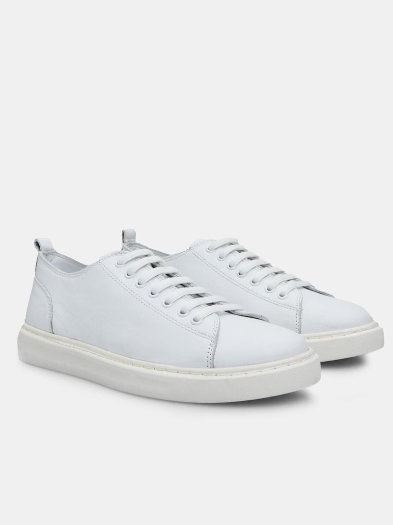Sneakers en cuir BATA Blanc - Kiabi