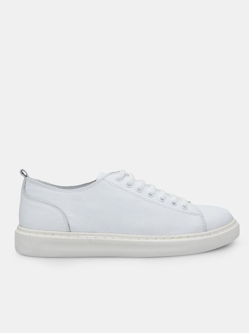 Sneakers en cuir BATA Blanc - Kiabi
