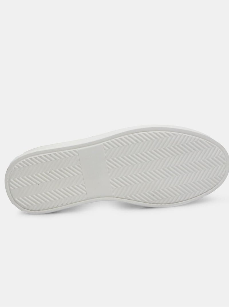 Sneakers en cuir BATA Blanc - Kiabi