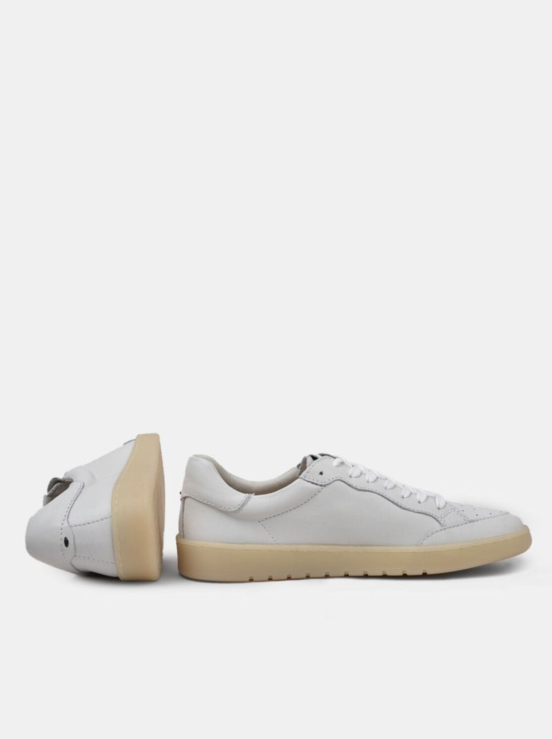 Sneakers en cuir BATA Blanc - Kiabi