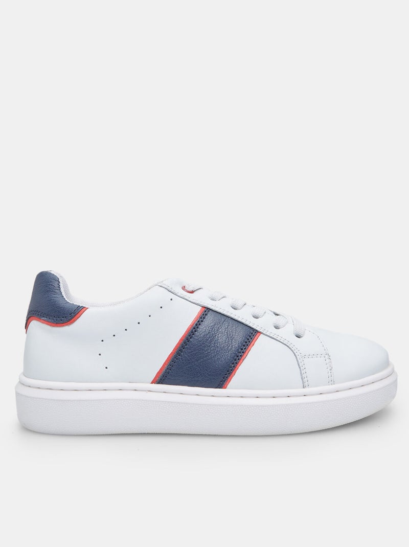 Sneakers en cuir BATA Blanc - Kiabi