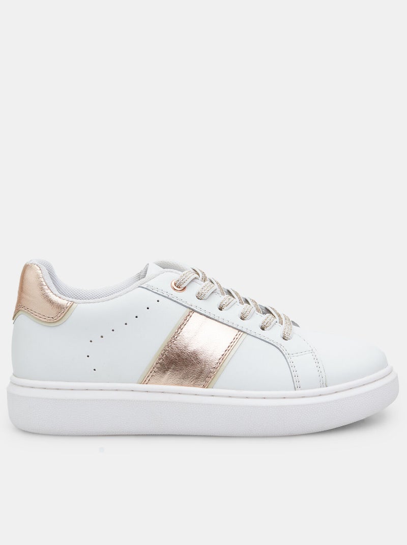 Sneakers en cuir BATA Blanc - Kiabi