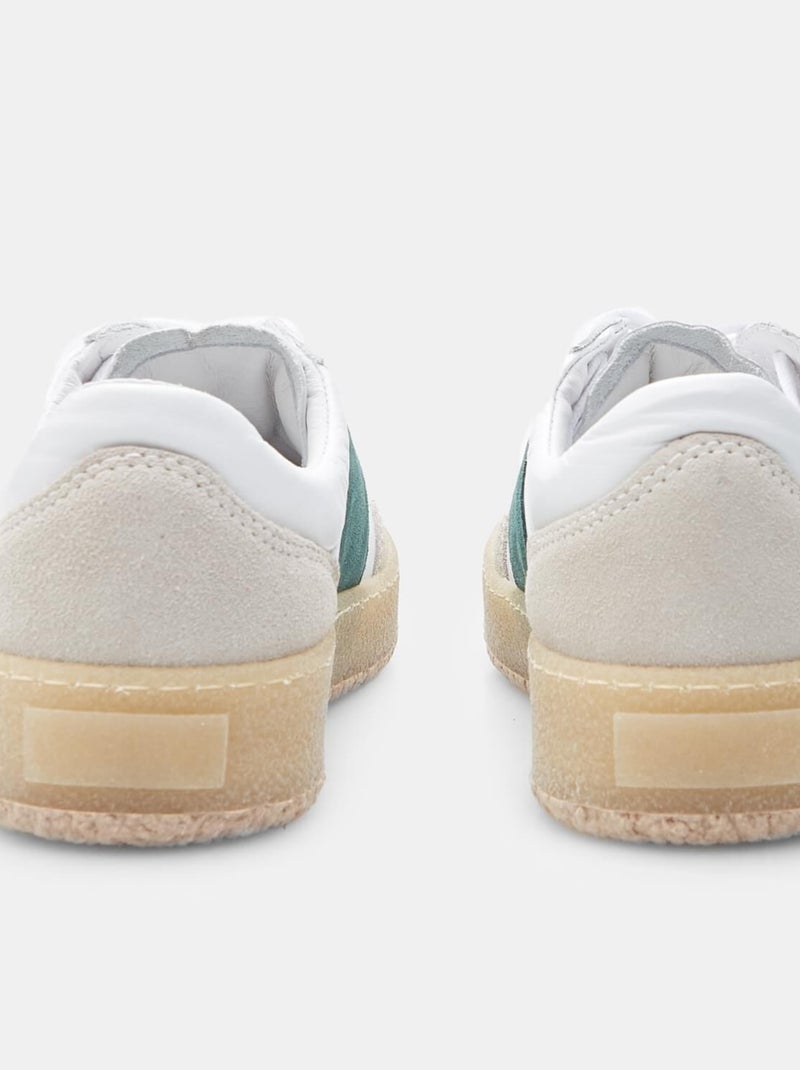 Sneakers en cuir BATA Blanc - Kiabi