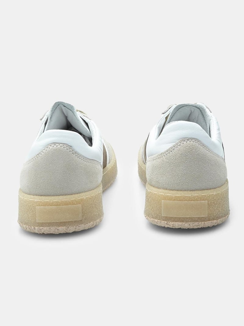 Sneakers en cuir BATA Blanc - Kiabi