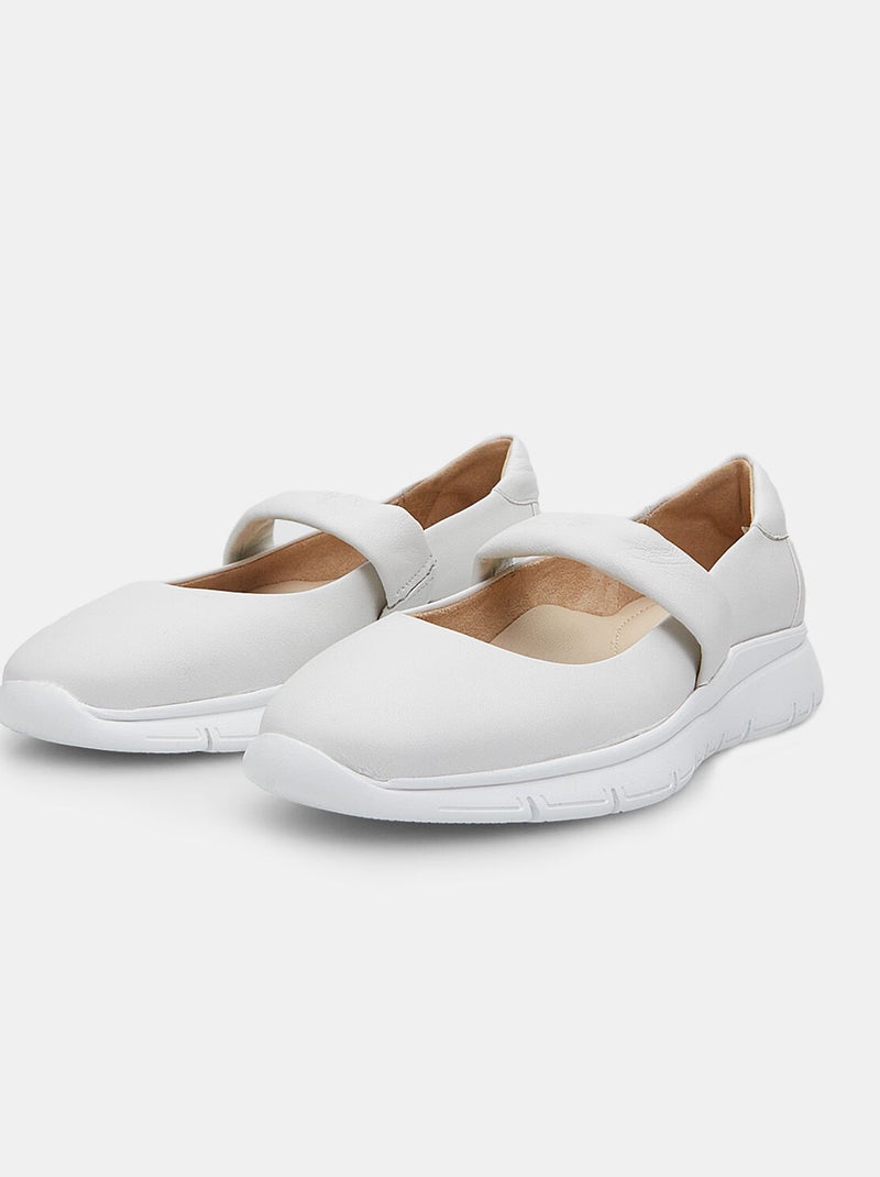Sneakers en cuir  BATA Blanc - Kiabi