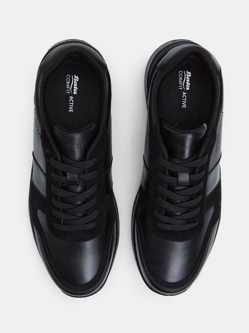 Sneakers en cuir Bata Comfit Noir - Kiabi