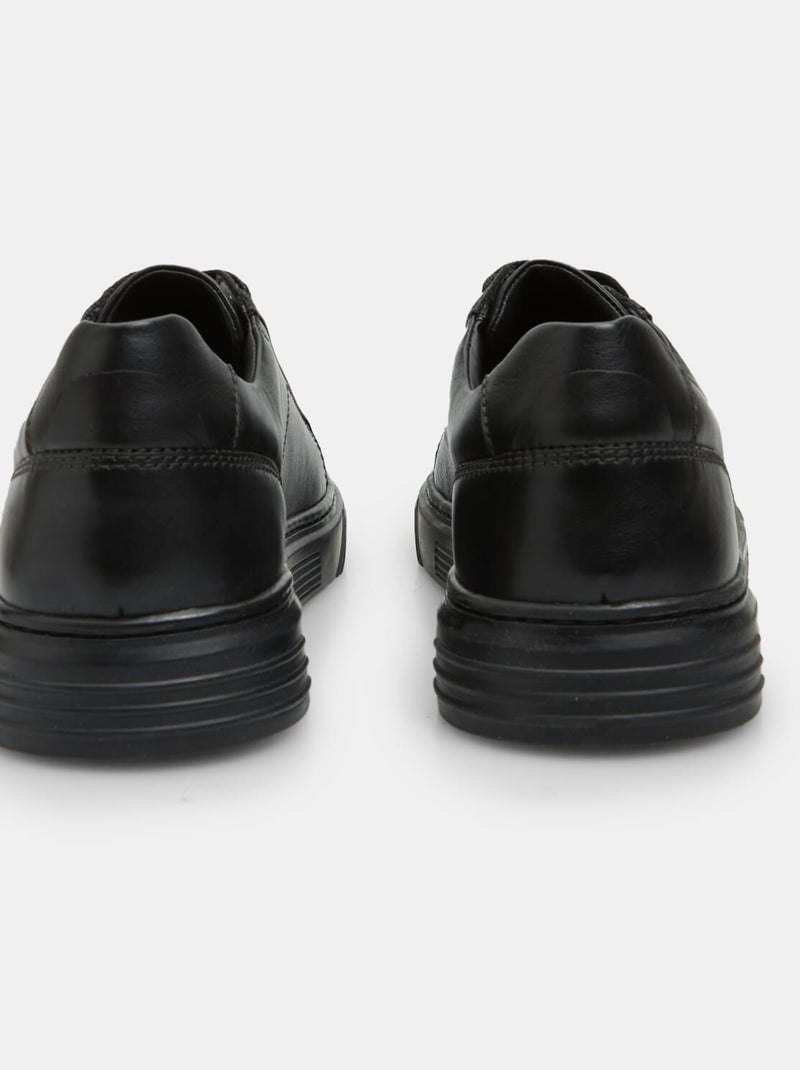 Sneakers en cuir BATA Noir - Kiabi