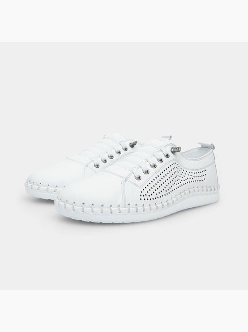 Sneakers en cuir - Kiabi