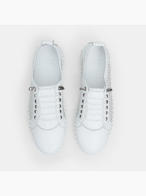 Sneakers en cuir - Kiabi